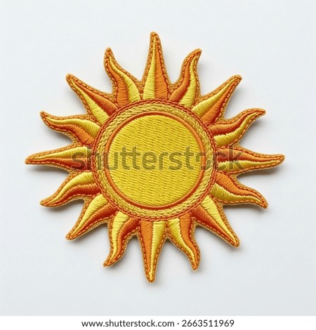 Sun Patch on a white background