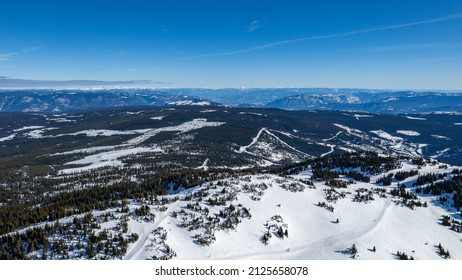 Sun Peaks Ski Resort And Surrounding Mountains