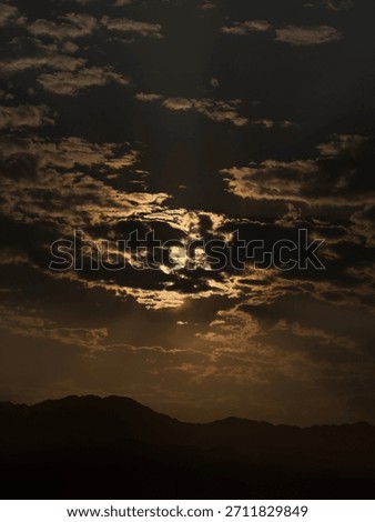 The sun is playing hide and seek 