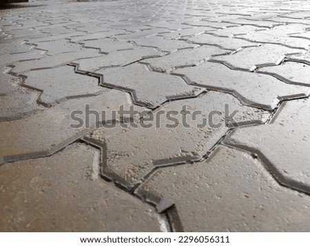 sun races on inter lock pavement 