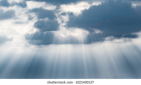Sun Rays from a Cloudy Sky