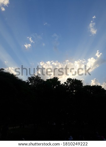 Sun rays explicitly illuminating the sky with its beauty