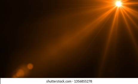 Sun rays light isolated on the black background for overlay design ( screen blending mode layer) - Shutterstock ID 1356855278