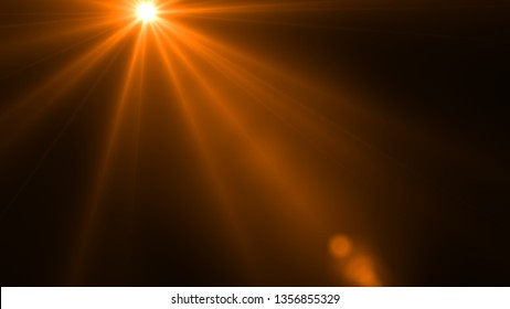 Sun rays light isolated on the black background for overlay design ( screen blending mode layer) - Shutterstock ID 1356855329