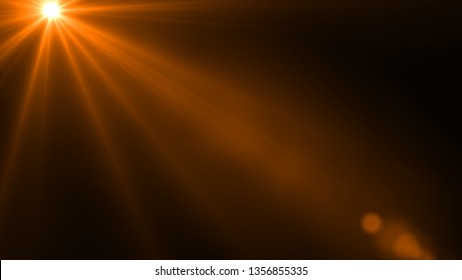 Sun rays light isolated on the black background for overlay design ( screen blending mode layer) - Shutterstock ID 1356855335