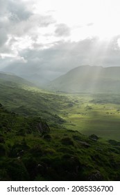Sun Rays On Irish Landscape