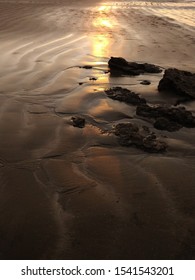 sun reflected in the beach
