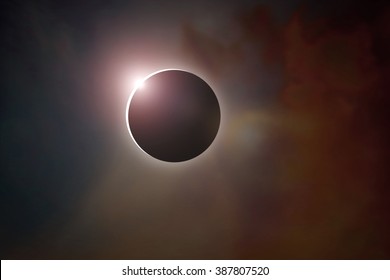 Sun Ring Phenomenon: Total Solar Eclipse