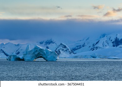 Sun Rise In Gerlache Strait