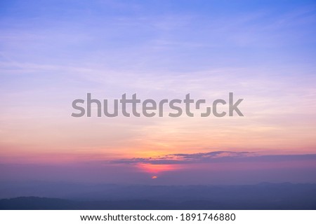 Sun rise and sun set sky background