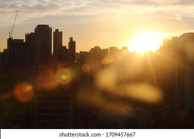 Sun Rising In The City Of São Paulo