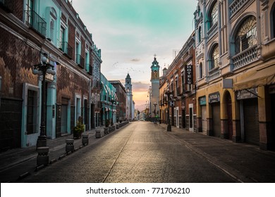 The Sun Rising Over Puebla, Mexico