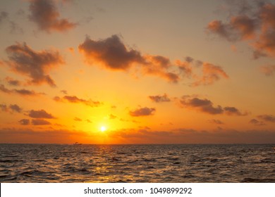 Sun Rising In San Pedro, Belize.