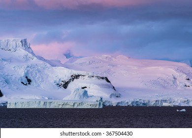 Sun Set In Gerlache Strait