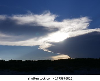 Sun set on The beach Clouds