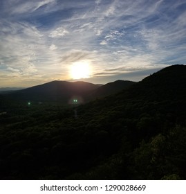 Sun Set over Eastern Mountain Range 