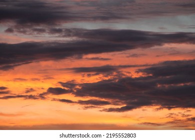 Sun Set Over Pensacola Beach Florida. 