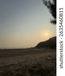 sun set in tge beach at zhu hai 