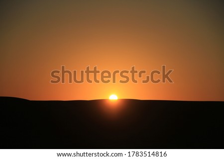sun set time in Maranjab desert , The Maranjab Desert is located in Aran va Bidgol, Esfahan province, Iran and 60 km north-east of Kashan