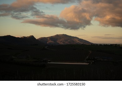 Sun set in the valley