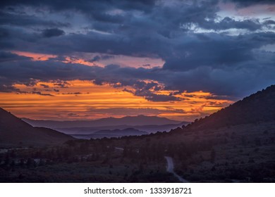 The Sun Sets Along The Kolob Terrace Area Of Zion National Park, Utah