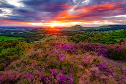 The Sun Sets At Roseberry Topping