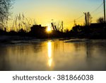 The sun is setting