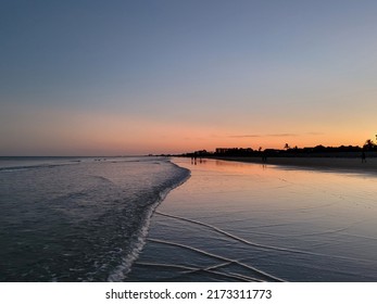 Sun Setting At The Beach