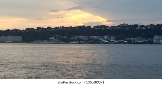 SUN SETTING IN THE CITY