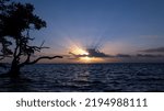 Sun setting in the Florida Keys.
