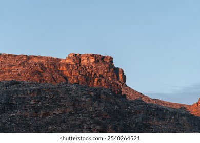 Sun setting on the Cederberg mountains in South Africa - Powered by Shutterstock