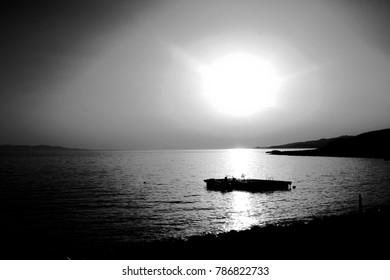 Sun Setting on Dock