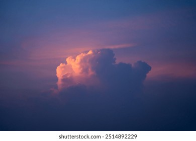 Sun sky with cloud | blue and red sky