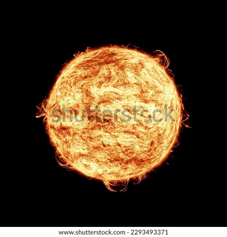 sun in the space render