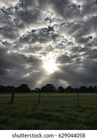 Sun through clouds