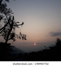 Sun at the time of dusk