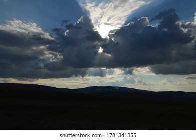 Sun trying to shine through clouds. This photo is taken 1.8.2018