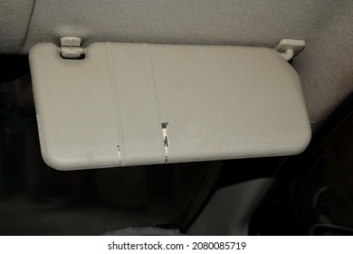 Sun Visor Of A Hatch Back Car