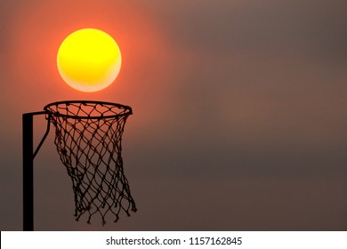 The Sun Wants To Get Into The Netball Net