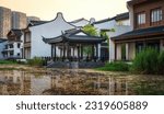 Sunac Cultural Tourism City in Wuxi, Jiangsu, China in the evening