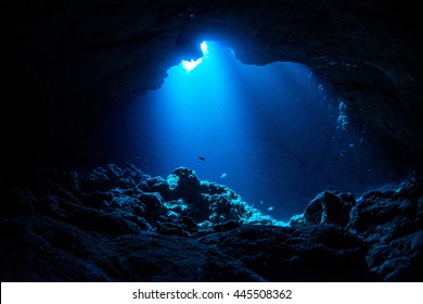 Sunbeam into the cave