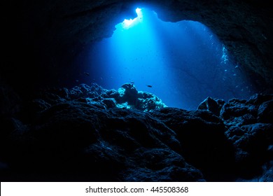 Sunbeam into the cave