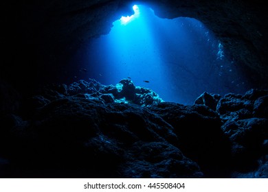 Sunbeam into the cave