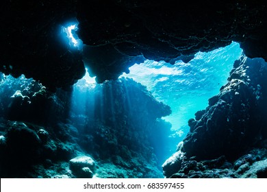 Sunbeam into the cave