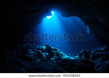 Sunbeam into the cave
