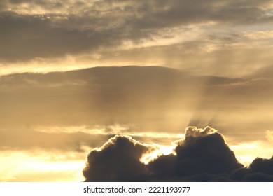 Sunbeams In The Clouds, Crepuscular Rays