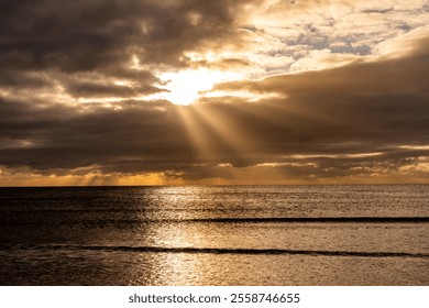 Sunbeams on the beach Isle of Anglesey - Powered by Shutterstock