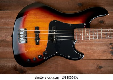 Sunburst Colored Electric Bass Body