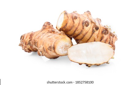 Sunchoke Isolated On The White Background.