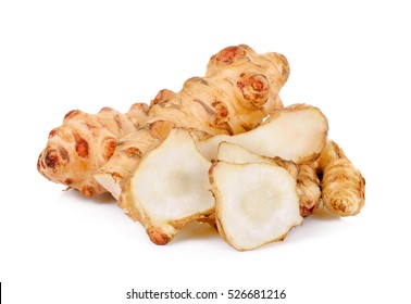 Sunchoke Isolated On The White Background .